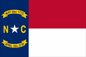 Our North Carolina Skinny Tie is modeled after the state flag of North Carolina